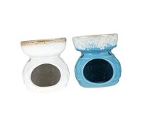 STOBAZA 2 pièces Brûleur Céramique Ornements de Censer pour Décoration de Table Diffuseur Compact et Élégant pour et Ambiance Relaxante