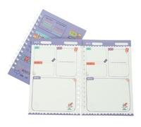 STOBAZA 2 Pièces Carnet de Listes de Choses, Planificateur D'horaire sans Date A5, Cahier Spiral en Papier, Pages à Plat pour Écrire, pour Étudiants