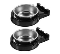 STOBAZA 2 pièces Cendrier Mural Acier Inoxydable Résistant à Usure avec Fixation Adhésive Gain de Place pour Salle de Bain Bureau Hôtel Usage Domestique et Commercial