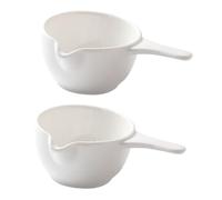 STOBAZA 2 pièces Coupelle Sauce avec Anse Rangement Stable pour Condiments et Dips Compacte et Facile à Nettoyer pour Cuisine et Repas à