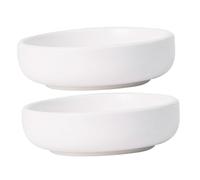 STOBAZA 2 pièces Coupelles Céramique pour Sauce Petit Plat à Trempette Aux Rayures Set pour Restaurants et Familles pour Sauce Soja Vinaigre et Huile Réutilisable