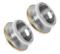 STOBAZA 2 pièces Couvercle de Pichet Acier Inoxydable Filtre Pratique pour Carafe Verre Couvercle Remplaçable pour Bouilloire à Eau Froide Accessoire et Sûr pour Thé