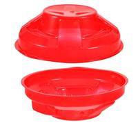 STOBAZA 2 Pièces Couvercle Protecteur en Plastique Rouge pour Détecteurs de Cuisson, Prolonge la Durée de Vie, Cuisine et Pâtisserie