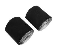 STOBAZA 2 Pièces Crochet Auto-adhésif Et Ruban De Boucle Bandes Adhésives De Boucle De Ruban De Crochet Des Sangles Et Du Centre De Données Polyester Noir