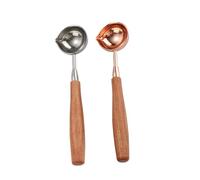 STOBAZA 2 pièces Cuillères Doseuses Acier Inoxydable avec Manche Lot de Cuillères à Mesurer pour Café Épices et Cuisine Faciles à Nettoyer et