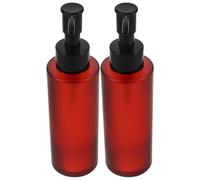 STOBAZA 2 Pièces Flacons-pompes Cosmétiques Rechargeables en Verre Ambré 100ml Distribution Précise et Conservation Fraîcheur pour Usage Quotidien et Toilette Élégante
