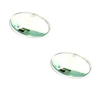 STOBAZA 2 Pièces Lentille Double-convexe Verre Optique Poli pour Expériences Scientifiques et Optiques Éducatives