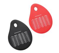 STOBAZA 2 pièces Lot de Grattoirs Pâtisserie Silicone Souple et Inox Spatules Multifonctions pour Découpe et Raclage de Pâte et Crème Ustensiles de Cuisine Résistants et Faciles à