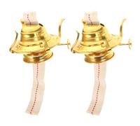 STOBAZA 2 pièces Mèches de Lampe à Pétrole Réglables Base pour Lampe à Huile Vintage Remplacement Compatible Mèches