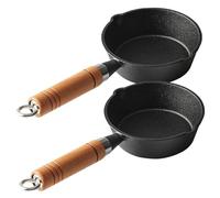 STOBAZA 2 pièces Mini Casserole Fonte avec Poignée Petite Marmite à Sauce pour Cuisson et Fonte pour Fondre Beurre Chocolat Cuisine Compacte