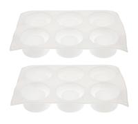 STOBAZA 2 pièces Moule Silicone Pudding pour Cake DIY Moule Entremet Réutilisable Surface Lisse Facile à Démouler pour Desserts Chocolat et Pâtisseries Maison