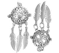 STOBAZA 2 pièces Pendentif Attrape-rêves Alliage Charm DIY Élégant pour Bijoux Personnalisés Cadeau Créatif pour Femmes et Amies