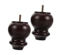 STOBAZA 2 Pièces Pieds du mobilier en Bois Cuisses de lit Pignes de Table en Bois Pattes de Meubles pies Para muebles Patte-Ciel de Style transitionnel Coffee