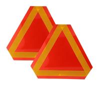 STOBAZA 2 pièces Reflective Board Slow Moving Vehicle Sign Safety Reflector For Cars And Trucks Weatherproof