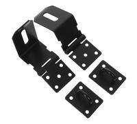 STOBAZA 2 Pièces Right Angle Stainless Steel Safety Hasp Latch Padlock Compatible For Secure Door Locking Gates Fences And Toolboxes