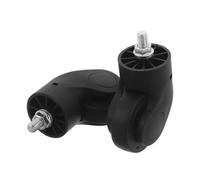 STOBAZA 2 Pièces roulettes de Remplacement Haute Capacité de Charge Installation Facile Adaptées Réparation et Maintenance de Valises et Trolley Noir pour Valise en Métal et Plastique