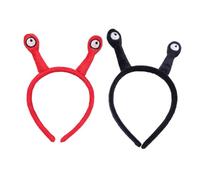 STOBAZA 2 pièces Serre-tête Escargot Léger Rouge et Noir Bandeaux Fantaisie pour Femmes et Filles Accessoires Cheveux Cosplay et Fête