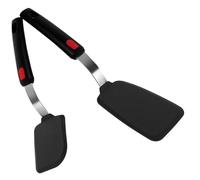 STOBAZA 2 pièces Spatules Silicone Ustensiles de Cuisson Antiadhésifs pour Œufs et Pancakes Résistantes Chaleur Set Pratique pour Cuisine Quotidienne