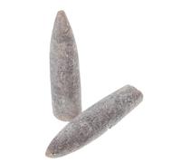 STOBAZA 2 pièces Spécimens Bélemnite Naturels pour Études Géologie Paléontologie Enseignement Modèles Décoratifs et Scientifiques