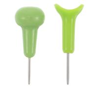 STOBAZA 2 Pièces Stylo Braille en Plastique Vert pour Écrire et Enseigner