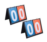 STOBAZA 2 pièces Tableau de Score Basketball Portable Chiffres Set Unités Léger et Manuel pour Matchs Compétitifs Gymnases Scolaires et Tournois Professionnels