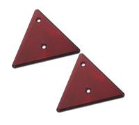 STOBAZA 2 pièces Triangle de Signalisation Réfléchissant pour Voiture et Remorque Panneau de Sécurité Routière Aux Intempéries et Haute Température Avertisseur de Présignalisation pour