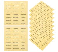 STOBAZA 20 feuilles Étiquettes Autocollantes Cosmétiques Imperméables pour Flacons Voyage Stickers Transparents pour Produits de Soin Étiquettes Pratiques pour Bouteilles de Salle de Bain