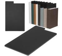STOBAZA 20 intercalaires pour vinyles, séparateurs de livres avec onglets, organiseur de rangement pour albums, onglets pour tri de bandes dessinées, noir, 28,60 x 18,40 x 0,30 cm