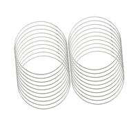 STOBAZA 20 pièces Anneaux Métalliques DIY Ømm pour Attrape- et Macramé Cercles pour Décoration Murale et