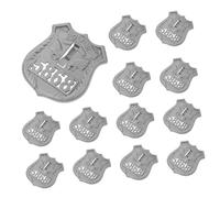 STOBAZA 20 Pièces Badges de Police Cosplay Décoratifs Insignes de Costume pour Fête Halloween et Carnaval Accessoires de Jeu