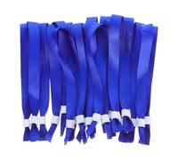 STOBAZA 20 Pièces Bracelet D'identification Événementiel en Tissu Polyester Léger Bleu, Bracelet de Concert Jetable pour Festivals et Fêtes, Gestion des Foules