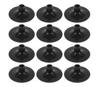 STOBAZA 20 Pièces Flèches à Ventouses Noires pour Garçon Fille Embouts Caoutchouc de Remplacement Accessoires de Tir à Arc pour Jeux Intérieurs et Extérieurs Ventouse pour Garçon Fille