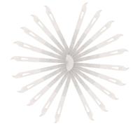 STOBAZA 20 pièces Lot de Limes à Ongles Acier Inoxydable avec Pointe Courbée Outils de Polissage et Coupe-ongles Réutilisables pour Ongles Épais et Pédicure Professionnelle