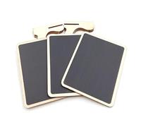 STOBAZA 20 pièces Mini Ardoises avec Socle Chevalet de Table Ardoise Droite Panneau de Message pour Buffet Mariage et Fête Support Stable pour Étiquettes et Numéros de Table