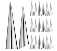 STOBAZA 20 pièces Moules Croissants Acier Inoxydable Moules Coniques Résistants Outils de Pâtisserie pour Pains et Viennoiseries Création de Horn et Croissants et Polyvalent pour Cuisine