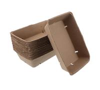 STOBAZA 20 Pièces Pulp Fiber Berry Baskets For Farmer Market Small Ventilated Produce Trays For Strawberries Raspberries Blueberries And Vegetables