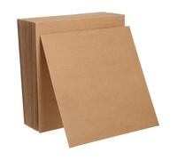 STOBAZA 20 Pièces Sac en Papier de Carte de Vache Manchons d'emballage enveloppes carrées pour Les Cartes de Visite Brun