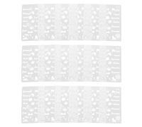 STOBAZA 20 Pochoirs Mensuels en Plastique Réutilisables Modèles Décoratifs pour Agenda et Scrapbooking Kit 20 Pièces Motifs Saisonniers pour Peinture de Fleur et Journal Intime pour