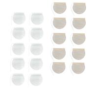 STOBAZA 200 pièces Sachets Filtre Thé Jetables Ronds Filtres à Thé Vrac Sûrs et Résistants Compatibles Infusion Plantes Café Épices sans Libération de Substances Blanc et Naturel Usage