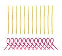 STOBAZA 20pièces Bigoudis Antidérapants Silicone Flexibles pour Permanente à Froid Outils de Coiffure Non Abrasifs pour Cheveux Ondulés Chez Soi ou Salon