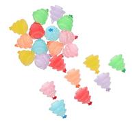 STOBAZA 21 Pièces Miniature Resin Christmas Tree Figurines Glow in The Dark Tiny Decorations for Micro Landscape Holiday Crafting and Festive Home Décor