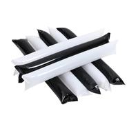 STOBAZA 24 pièces Lot de Bâtons Gonflables Épais pour Animation Sportive et Fête Sticks de Soutien Bruyants Réutilisables Blancs et Noirs Accessoires Gonflables pour Événements et