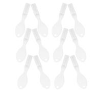 STOBAZA 25 Pièces Brosse à Dents de Voyage Mini, Petite Brosse à Dents Souple, Plastique et Nylon, Manche Court, Garde-doigts Souple, Blanc, pour Détenus et Surveillants en Prison,