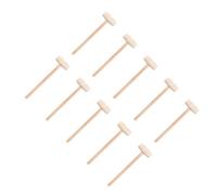 STOBAZA 25 Pièces Mini Maillet Bois pour Fruits de Mer et Gâteau Marteau Solide Compact pour Homard Crabe et Mallet et Sûr pour Jeu et Cuisine