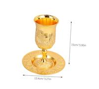 STOBAZA 2ensembles De Bénédiction Plateau pour Église Coupé Église Coupé De Fête De à Vin De Fête Juive