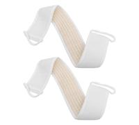 STOBAZA 2pcs Bande Exfoliante pour Dos en Masse Végétale Longues Sangles, Facile à Nettoyer, Accessoires de Bain pour Gommage et Usage Quotidien