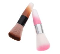 STOBAZA 2pièces Pinceau à Ongles pour Poudre Nettoyant pour Ongles Double Usage comme Pinceau Blush pour Maquillage