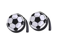STOBAZA 2pièces Porte-Monnaie Rond avec Forme De Football Étui De Rangement pour Petits Objets