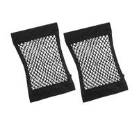 STOBAZA 2pièces Rangement Filet Double Couche pour Coffre de Voiture Facile à Installer Retirer Compatible Plupart des Véhicules pour Organisation et Sécurité