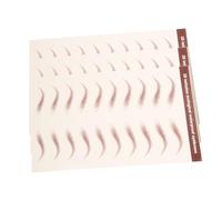 STOBAZA 3 feuilles Autocollants Sourcils Simulation Naturelle Imperméables pour Maquillage Pochoirs Sourcils Réalistes Stickers Tatouage Sans Risque pour Modelage et Soin